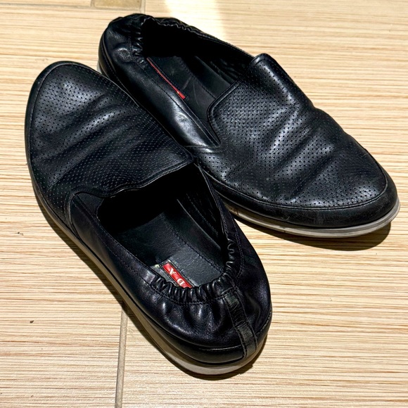 Prada Slip-On Men's Lesther Shoes - Picture 1 of 6